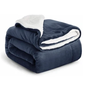 Sherpa Flannel Throw Blanket Bed Sofa Cozy Blanket For Winter Twin Queen Size US - Picture 1 of 25