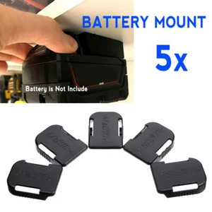 5pcs 18V Battery Mounts Storage Stand Holder Slots Hang for Makita and Bosch Set - Picture 1 of 7