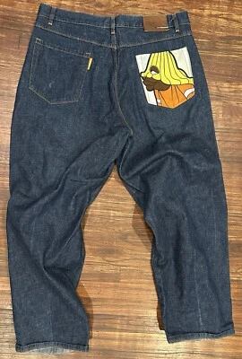 Fubu Men’s Size 40x33 Platinum Baggy Jeans Fat Albert Dumb Donald 2000s Y2K - Image 1 of 4