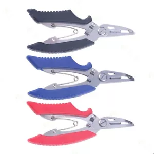 Fishing Pliers Stainless Steel Scissors Line Cutter Split Ring Hook Remover Tool - Picture 1 of 17