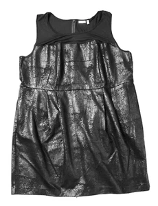 DKNY WOMAN BLACK TEXTURED DRESS WITH STRETCH AT TOP, SIZE 22W, NWT - Picture 1 of 6
