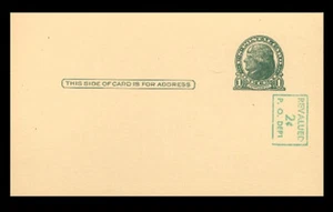 UX39a (S56-3) 2c su 1c THOMAS JEFFERSON, SUPPLEMENTO LETTURA VERSO IL BASSO, CARTOLINA COME NUOVA - Foto 1 di 2