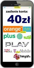 Doladowanie  40 pln Orange/Plus/T-mobile/Play/ DOLADUJ / zasilenie  w g:10-21