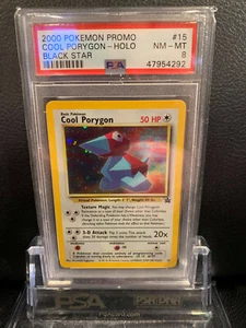 Tarjeta promocional PSA 8 Holo Cool Porygon WOTC Black Star Pokémon 15 - Imagen 1 de 2