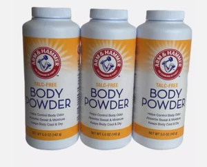 Arm & Hammer Talc-Free Body Powder, 5 oz. Containers (Lot Of 3)*SPECIAL* - Picture 1 of 2