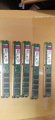 LOT of 5 Kingston KVR 2GB DDR3 1333 Low Profile RAM Kit KVR1333D3N9/2G - Image 1 of 2