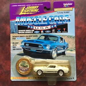 1968 Shelby Mustang GT 500 White Johnny Lightning Muscle Cars USA LIMITED 1:18K - Picture 1 of 6
