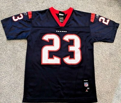 Reebok Huston Texans Youth M 10-12 Jersey #23 Foster Screened Navy Blue - Image 1 of 4