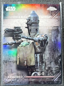 2022 Topps Chrom Star Wars The Mandalorian gepanzert & fertig #AR-8 IG-11 - Bild 1 von 2