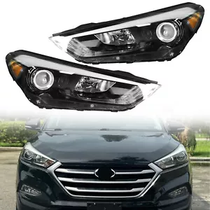 Para 2016 2017 2018 Hyundai Tucson Front Driver & Passenger Headlight Set LED - Imagen 1 de 7