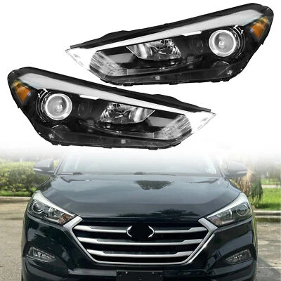 For 2016 2017 2018 Hyundai Tucson Front Driver & Passenger Headlight Set LED  - Image 1 of 4