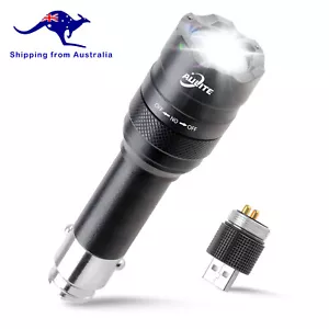 AULITE Small Flashlight for Car 12V Cigarette lighter & USB Rechargeable Vehicle - Picture 1 of 21