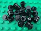 LEGO Lot of 25 Black 1x1 Round Flat Building Plate Pieces