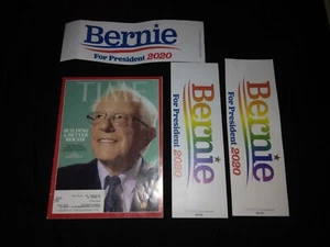 TIME Magazine June 17th 2019 Issue Building A Better Bernie + 3 Bumper Stickers - Bild 1 von 12