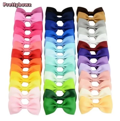 PRETTY_BOWS11 2.5" Bow Hair Clips Pin Alligator Clip