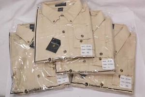 Jonathan Corey Men's Natural Dress Shirt Long Sleeve Various Sizes JC-610 - Picture 1 of 4