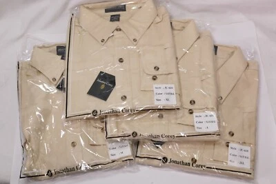 Jonathan Corey Men's Natural Dress Shirt Long Sleeve Various Sizes JC-610 - Image 1 of 4