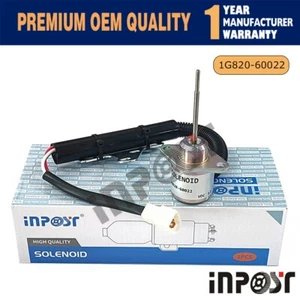 1G820-60022 Solenoid Valve 12V for Kubota D782 D902 SA-5156-12 1503ES-12A5SUC9 - Picture 1 of 8