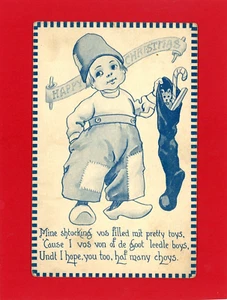 Antique Christmas Greeting Postcard - Barton & Spooner - Picture 1 of 2