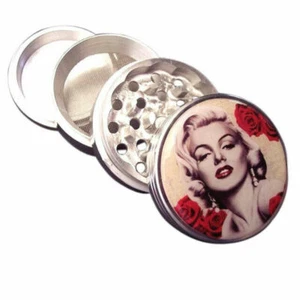 Kitchen Spice Herb Shredder Grinder Crusher Metal 4pc Sexy Marilyn Monroe GM1 - Picture 1 of 4