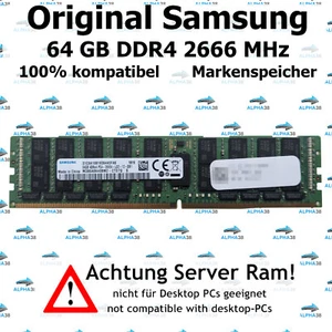 64 GB LRDIMM ECC DDR4-2666 Supermicro X10DRT-PT X10DRU-i+ X10DRU-X Server RAM - Bild 1 von 1