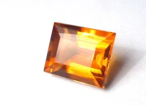 19,85 Karat MADEIRA CITRIN 17,5x14,5 mm rechteckig SMARAGD GESCHNITTEN AUS BRASILIEN VVS - Bild 1 von 6