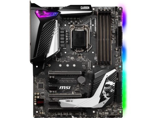 MSI MPG Z390 GAMING PRO CARBON LGA 1151 DDR4 HDMI/ DP ATX Motherboard - Image 1 of 4