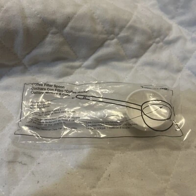 Tuperware Coffee Filter Spoon HTF Rubber Tip Scoop In Package - Image 1 of 4