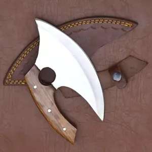 Hand Crafted Viking Pizza Cutter Axe Versatile Viking-Inspired Kitchen Tools. - Picture 1 of 7