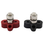 Red & Black Junction Block Power Post Set Insulated Terminal Stud - M10 3/8"
