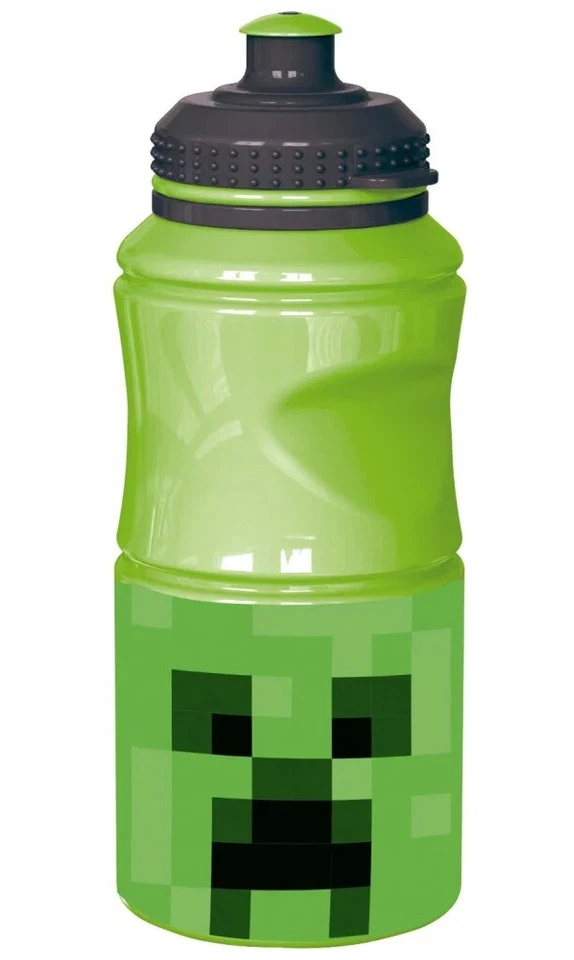 Kids Boys Girls MINECRAFT Bottle Childrens School BPA Free 400ml Easy Clean - Image 1 of 1