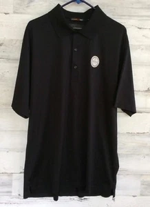 GREG NORMAN Golf Polo Shirt PGA National Embroidered Logo Men's XL - Black - Picture 1 of 4