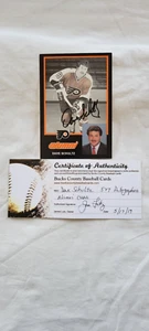 Foto firmada autografiada por Dave The Hammer Schultz 6x4 de ex alumnos Philadelphia Flyers - Imagen 1 de 3