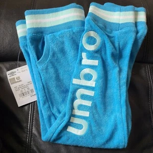 Umbro Girls XS 4/5 Malibu Blue/Blue Light Sweatpants NEW w Tags FREE SHIPPING  - Picture 1 of 7