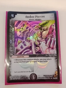 Duel Masters - 23a/55 Amber Piercer (Kokujo's Darkness Deck) - Rare Foil - NM - Picture 1 of 5