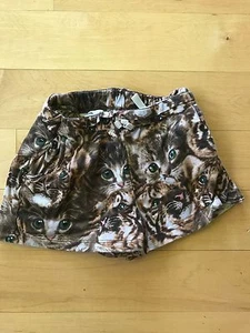 h&m kids cat tiger print shorts size 4-6y - Picture 1 of 3
