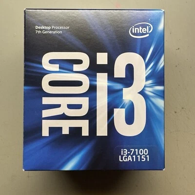 Intel Core I3 7100 CPU - LGA 1151 - Desktop Processor - 7th Generation 3.9 GHz  - Image 1 of 4