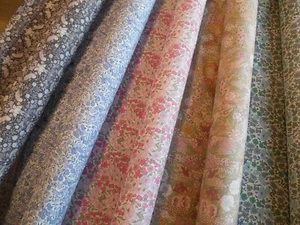 LIBERTY TANA LAWN FABRIC - 100% COTTON - CLASSIC METALLIC - BUY UNIT 20x136cm - - Picture 1 of 132