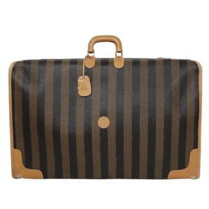 Authentic Fendi Vintage Pequin Trunk Travel Bag PVC Leather - Picture 1 of 10