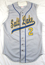 Game Worn Wilson Salt Lake Baseball Jersey Sz 44 Vtg 80s 90s SLCC ? Buzz Bees #2