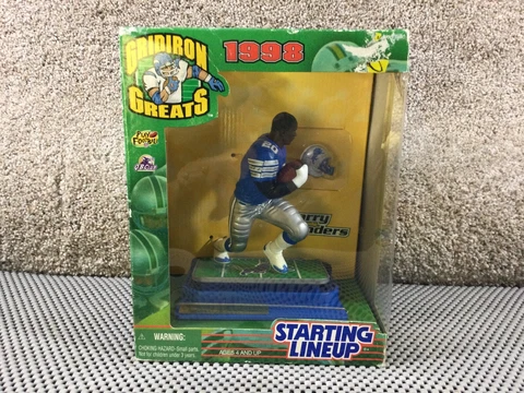 1998 Starting Lineup GRIDIRON GREATS BARRY SANDERS Lions Action Figure Statue Cover