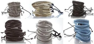 Braided Leather Bracelet Cuff Bangle Wristband surfer Stylish Accessory gift - Picture 1 of 29