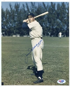 Joe DiMaggio Autographed 8x10 Photo PSA/DNA New York Yankees - Picture 1 of 2
