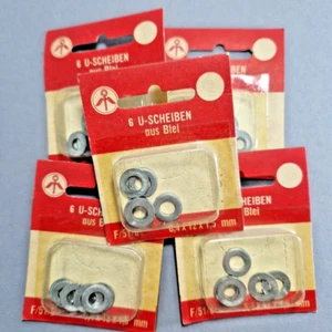 5 Päckchen Restposten Unterlegscheiben Blei 6,4x12x1,5mm U-Scheiben Kleinteile - Bild 1 von 3