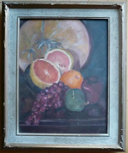 KATHERINE COLLANI, LISTED CALIFORNIA ART CLUB, MODERNISM COLORIST VINTAGE OIL CA - Picture 1 of 12