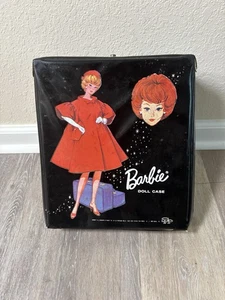 Vintage Barbie Doll Carrying Case Storage 1963 Mattel - Barbie - Black - Picture 1 of 8