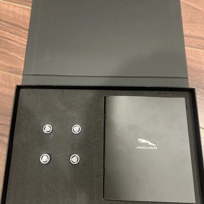 Jaguar preto + prata Growler pneu roda válvula haste conjunto genuíno C2D60778 - Imagem 1 de 4