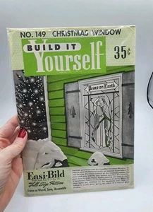 Vintage 1952 Easi-Bild Build It Yourself Christmas Window Sealed No. 149 Pattern - Picture 1 of 3