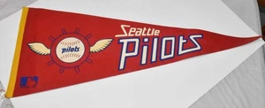 Banderín del equipo de béisbol Seattle Pilots 1969 - excelente estado raro - Imagen 1 de 6