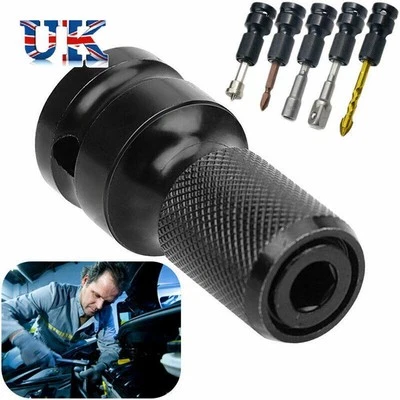 Converter For Impact Wrench Change Socket Adapter 1/2inch Drive to 1/4inch